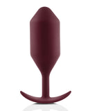 b-Vibe Weighted Snug Plug 5 - 350 g Dark Red