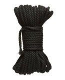 Kink Bind & Tie Hemp Bondage Rope - 50 ft Black