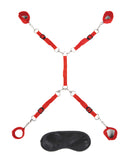 Lux Fetish 7 pc Bed Spreader - Red