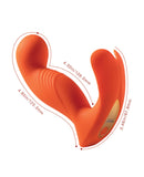 Crave 3 G-Spot Vibrator with Rotating Massage Head & Clit Tickler - Orange