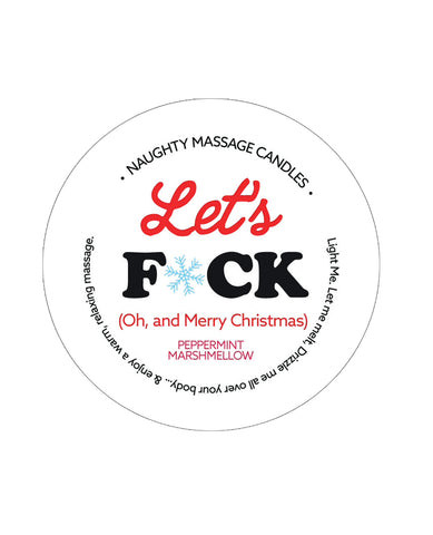 Kama Sutra Mini Massage Holiday Candle - 1.7 oz Let's Fck