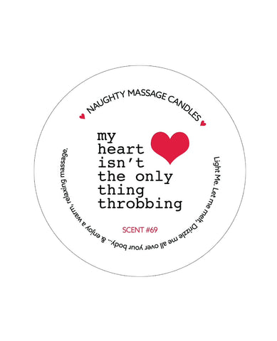 Kama Sutra Mini Massage Valentines Candle - 1.7 oz Throbbing Heart