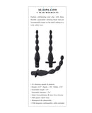 Selopa Vibrating Butt Beads - Black