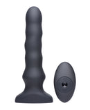 ThunderPlugs Silicone Vibrating & Squirming Plug w/Remote - Black