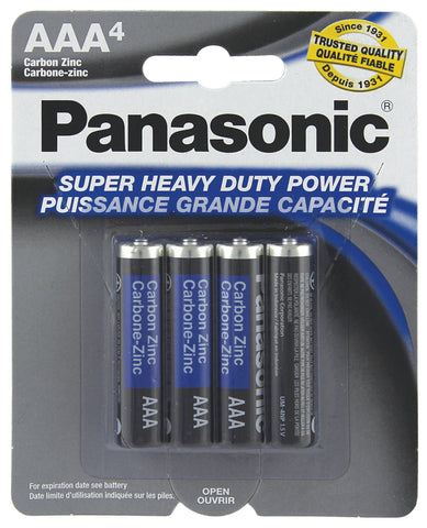 Panasonic Super Heavy Duty AAA Battery - Pack of 4