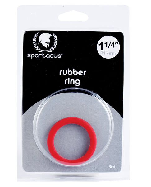 Rubber Cock Ring - 1.25" Red