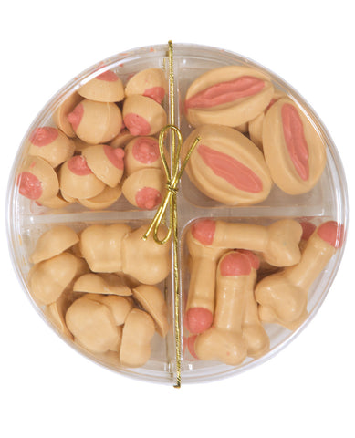 Small Assortment 4 Styles In Round Pack - White Chocolate