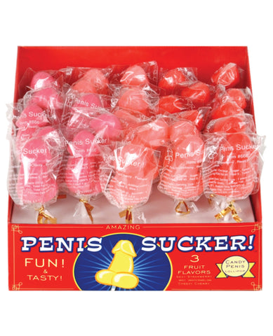Penis Candy Suckers - Display of 30