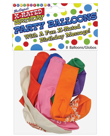 11" Happy Fucking Birthday Balloons - Bag of 8, Bachelorette & Party Supplies,- www.gspotzone.com