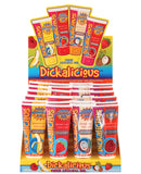 Dickalicious Penis Arousal Gel - 2 oz Tube Asst. Flavors Display of 24
