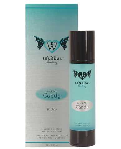 Wickedly Sensual Heating Massage Potion - 3.4 oz Bottle Suck My Candy