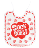 Suck for a Buck Party Bib