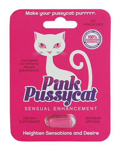 Pink Pussycat Female Sexual Enhancement Pill - 1 Capsule Blister