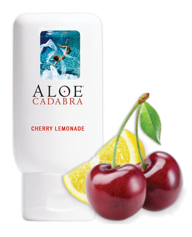Aloe Cadabra Organic Lubricant - 2.5 oz Bottle Cherry Lemonade