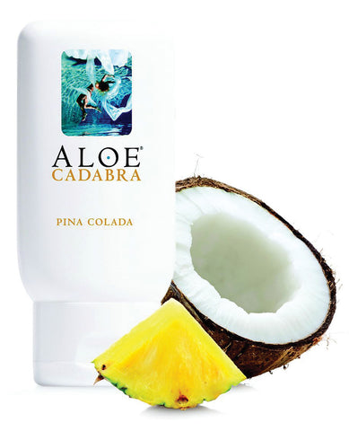 Aloe Cadabra Organic Lubricant - 2.5 oz Bottle Pina Colada, Lubricants,- www.gspotzone.com