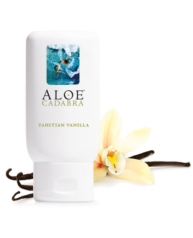 Aloe Cadabra Organic Lubricant - 2.5 oz Bottle Tahitian Vanilla, Lubricants,- www.gspotzone.com