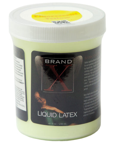 Brand X Liquid Latex - 8 oz Fluorescent Yellow