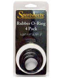 Sportsheets Rubber O-Rings - Pack of 4