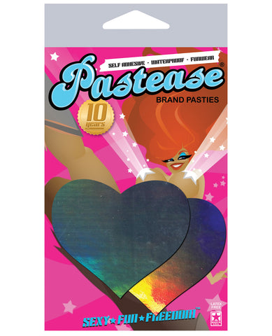 Pastease Hologram Heart - Silver O/S