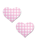 Pastease Premium Gingham Heart - Pink O/S