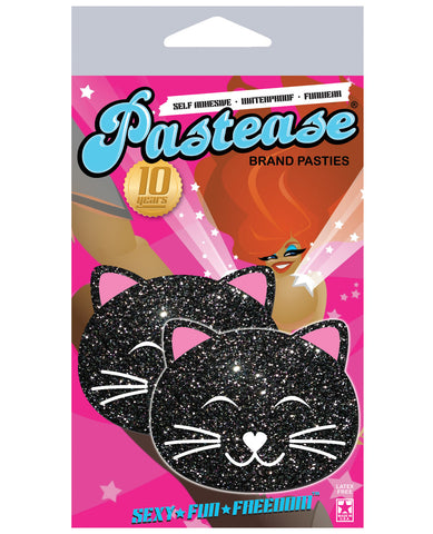 Pastease Black Glitter Black Cat O/S