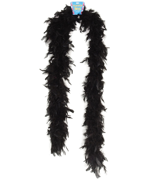 Lightweight Feather Boa - Black