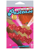 Pastease Mini Glitter Hearts - Red Pack of 8