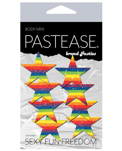 Pastease Mini Glitter Rainbow Stars - Pack of 8