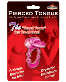 X-treme Vibe Pierced Tongue Pleasure Ring - Magenta