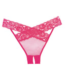 =Adore Sheer & Lace Desire Panty Hot Pink O/S