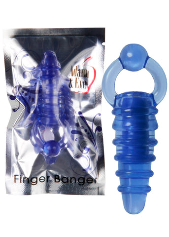 Adam & Eve Finger Banger - Blue, Stimulators,- www.gspotzone.com