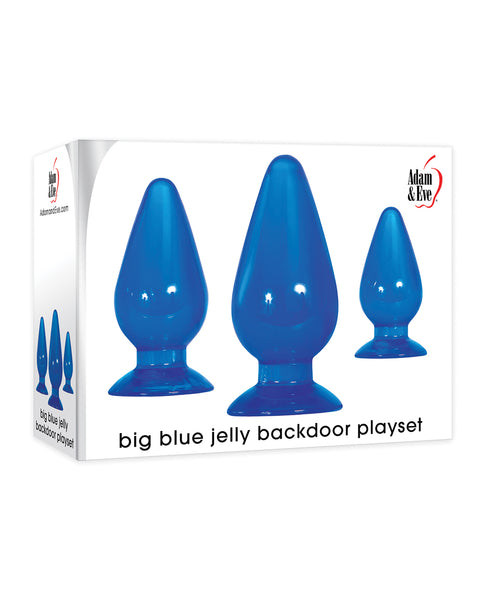 Adam & Eve Big Blue Jelly Backdoor Playset - Blue