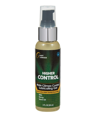 High Control Climax Control Gel for Men w/Hemp Seed Oil - 2 oz