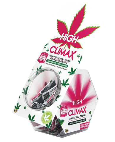 High Climax Female Stimulant w/Hemp Seed Oil - Display Bowl of 50