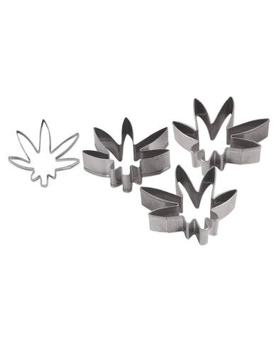 Weed Cookie Cutters - Silver