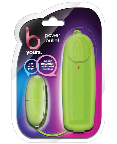 B Yours Power Bullet - Lime, Stimulators,- www.gspotzone.com