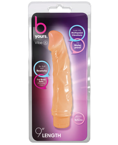 Blush B Yours Vibe 9" Dong #6 - Beige