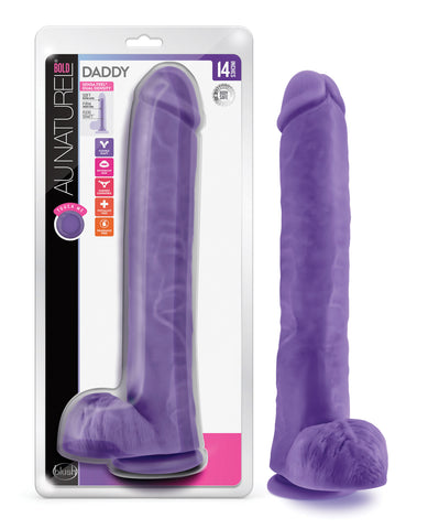 Blush Au Naturel Daddy 14" Dildo - Purple