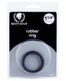 1.25" Rubber Cock Ring - Black, Penis Enhancement,- www.gspotzone.com