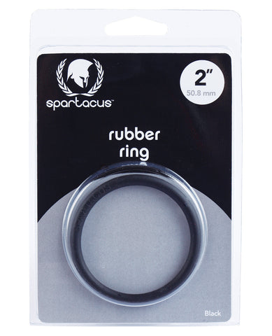 2" Rubber Cock Ring - Black, Penis Enhancement,- www.gspotzone.com