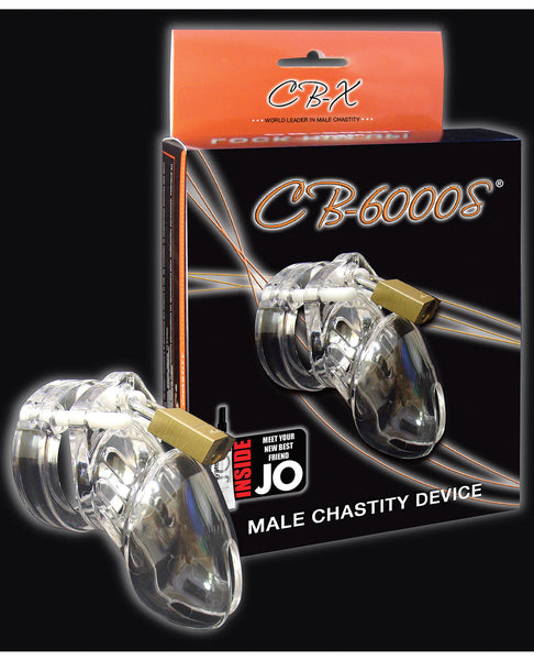 CB-6000 2 1/2" Cock Cage and Lock Set - Clear
