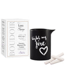 Love in Luxury Soy Massage Candle - 5.2 oz Black Lace