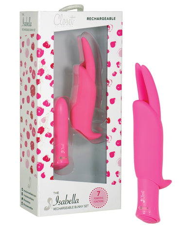 Closet Collection Isabella Rechargeable Bunny Set - Pink