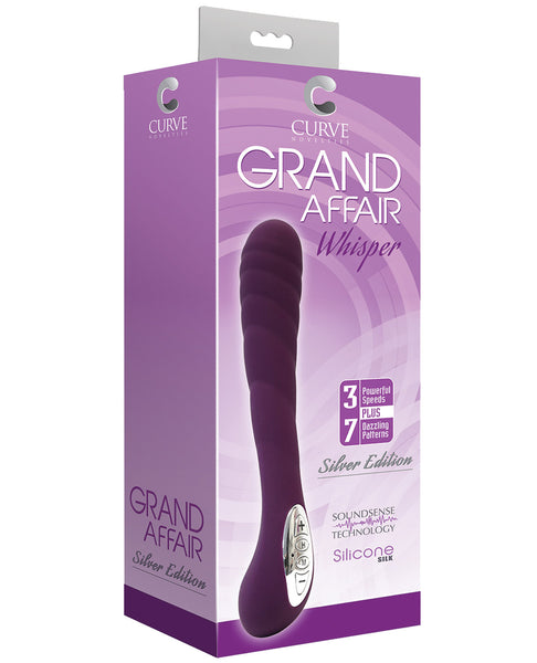 Curve Novelties Grand Affair Whisper Silver Edition - Eggplant