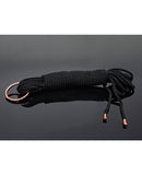 Pleasure Collection Silky Smooth Rope - Black/Rose Gold