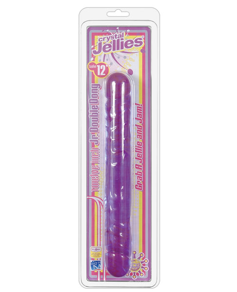 Crystal Jellies 12" Jr. Double Dong - Purple
