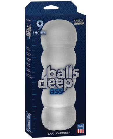 Balls Deep The Bad Ass 9" Ass Stroker - Frost