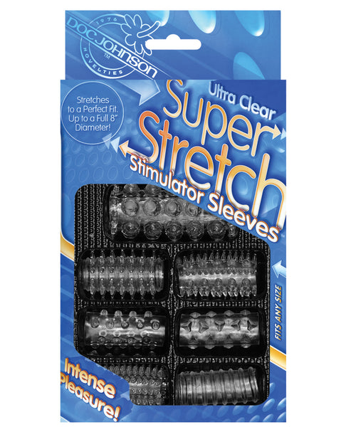 Super Stretch Stimulator Sleeve Set - Ultra Clear Box of 7