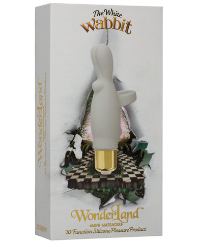 Wonderland Mini Massager White Wabbit - 10 Function White