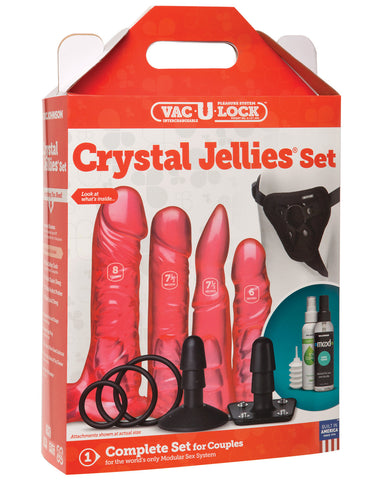 Vac U Lock Crystal Jellies Set - Pink
